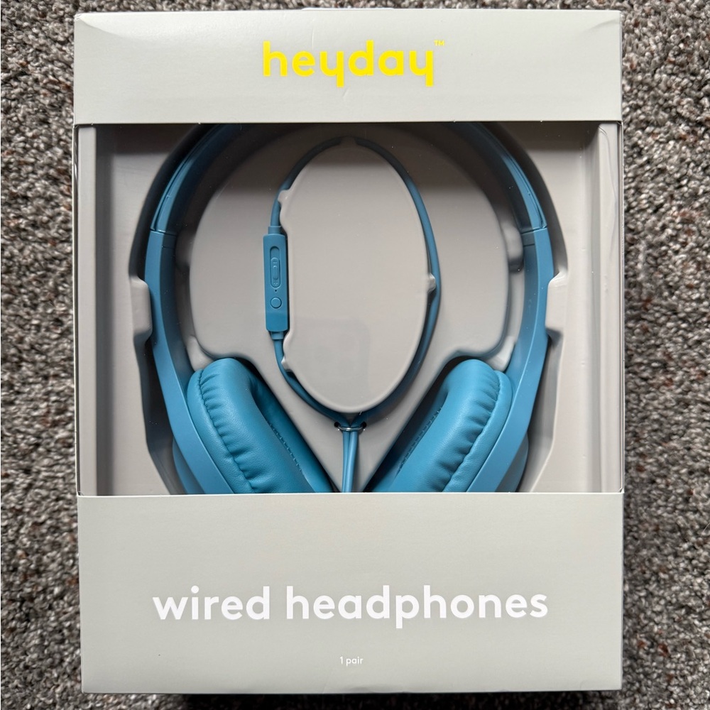 Heyday Sky Blue Wired Headphones